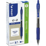 Stylo gel Pilot rechargeable blue G-2 07