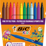 Feutres BIC Kids à pointe fine – 12 couleurs