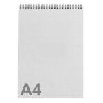 Bloc-notes A4 à spirale – Feuilles blanches