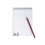 Bloc-notes A5 STENO rayé à spirale