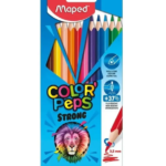 Maped Boîte de 12 Crayons color'peps Strong 18cm