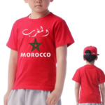 T-shirt drapeau marocain pour enfants