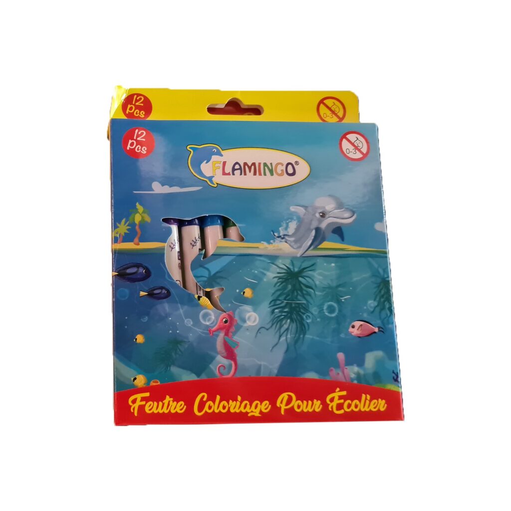 Feutres coloriage Flamingo 12 couleurs