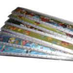 Règle en aluminium graduée 20 cm avec motifs enfant