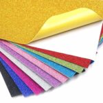 Paquet de 10 feuilles de papier mousse autocollant brillant aux couleurs aléatoires